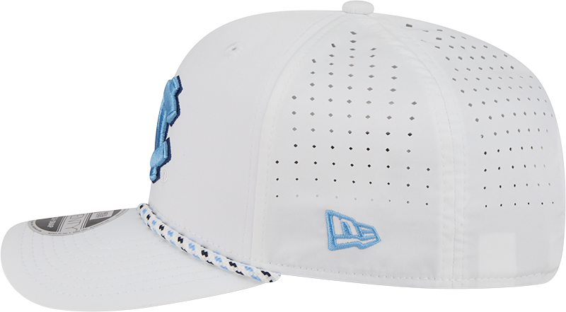 North Carolina Tar Heels New Era Team White Rope 9SEVENTY Stretch-Snap Adjustable Hat - Pro Jersey Sports