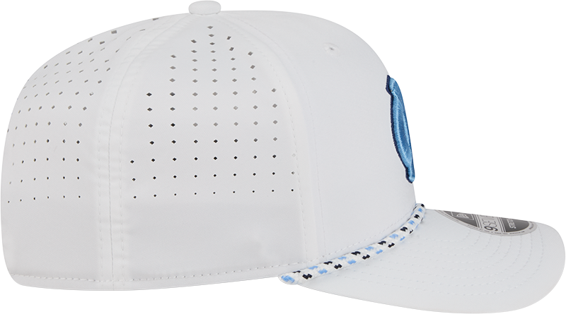 North Carolina Tar Heels New Era Team White Rope 9SEVENTY Stretch-Snap Adjustable Hat - Pro Jersey Sports