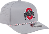 Ohio State Buckeyes New Era Grey Rope 9SEVENTY Stretch-Snap Adjustable Hat - Pro Jersey Sports