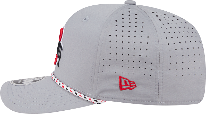 Ohio State Buckeyes New Era Grey Rope 9SEVENTY Stretch-Snap Adjustable Hat - Pro Jersey Sports