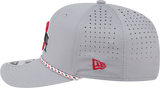Ohio State Buckeyes New Era Grey Rope 9SEVENTY Stretch-Snap Adjustable Hat - Pro Jersey Sports