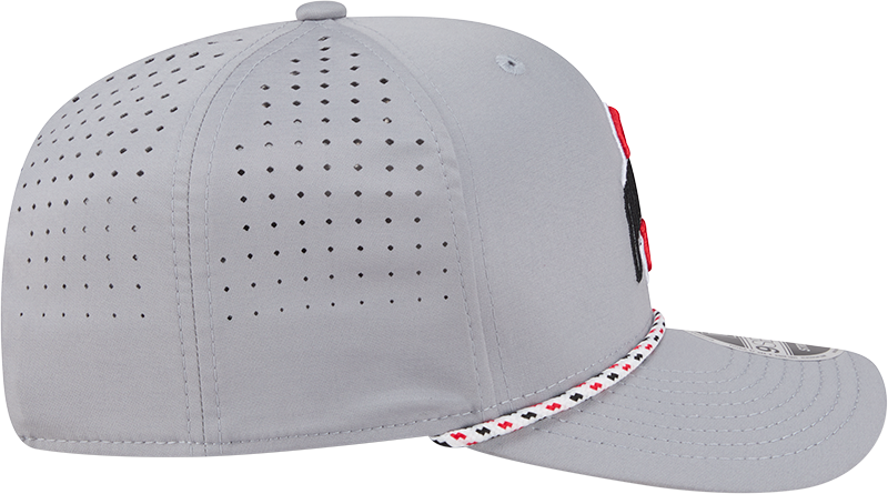 Ohio State Buckeyes New Era Grey Rope 9SEVENTY Stretch-Snap Adjustable Hat - Pro Jersey Sports