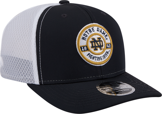 Men's Notre Dame Fighting Irish New Era Navy/White 9SEVENTY Trucker Stretch Snap Hat - Pro Jersey Sports