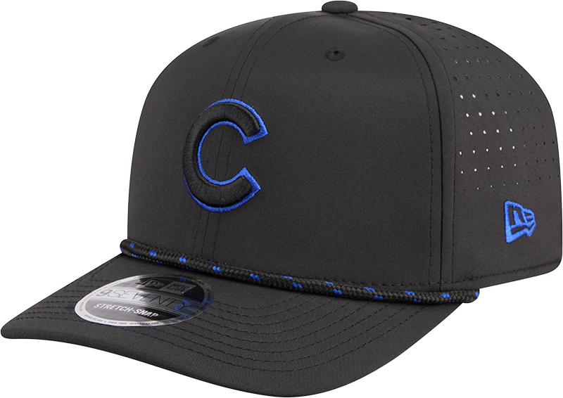 Chicago Cubs New Era Black Sport Rope 9SEVENTY Stretch Snap Adjustable Hat