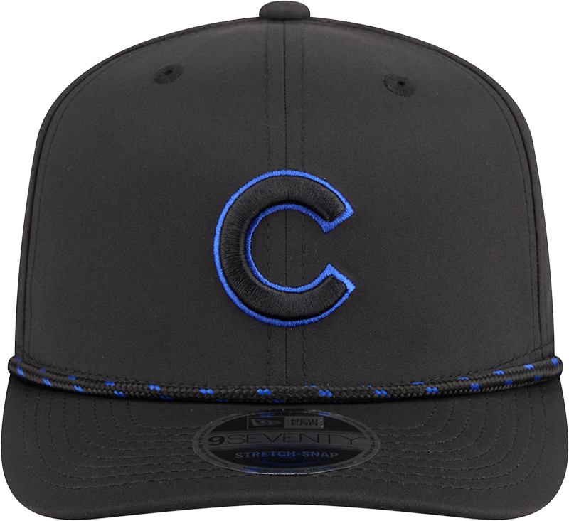 Chicago Cubs New Era Black Sport Rope 9SEVENTY Stretch Snap Adjustable Hat