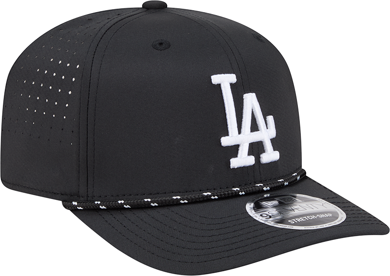 Men's Los Angeles Dodgers New Era Black Performance 9SEVENTY Sport Adjustable Hat