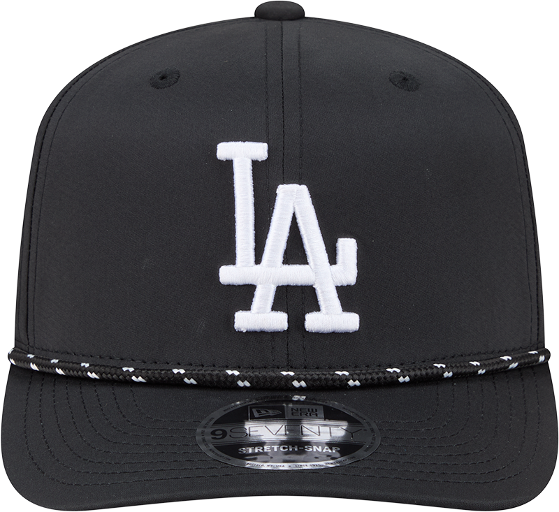 Men's Los Angeles Dodgers New Era Black Performance 9SEVENTY Sport Adjustable Hat