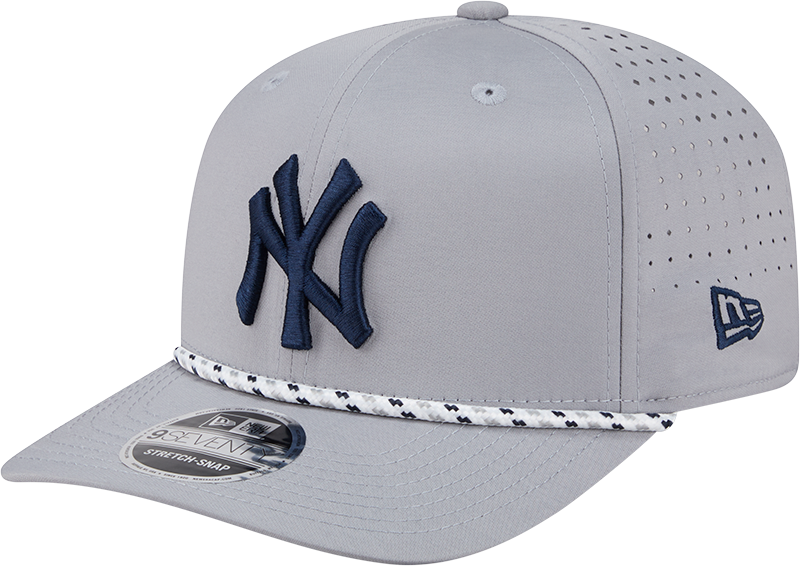New York Yankees Grey Sport Rope 9SEVENTY Stretch Snap Adjustable Hat