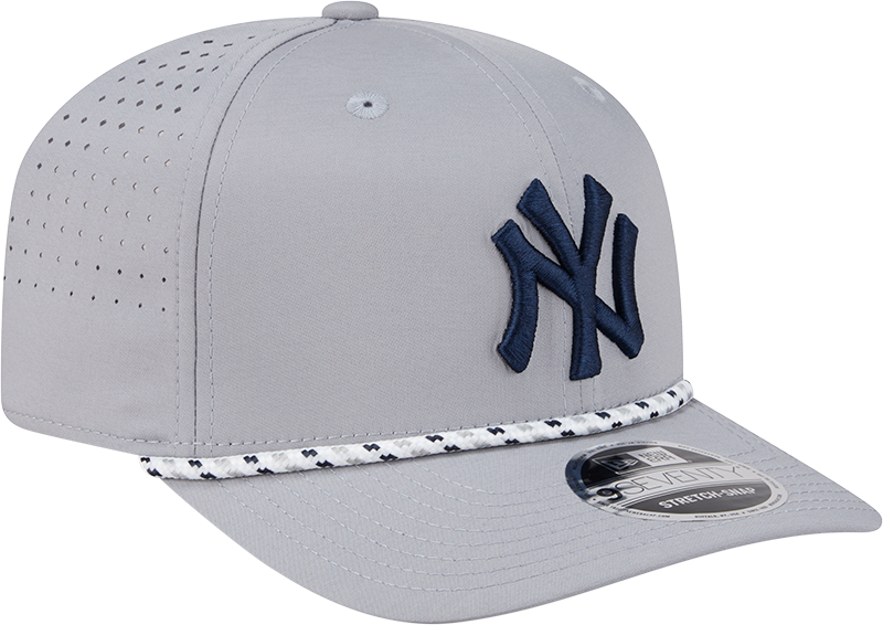 New York Yankees Grey Sport Rope 9SEVENTY Stretch Snap Adjustable Hat