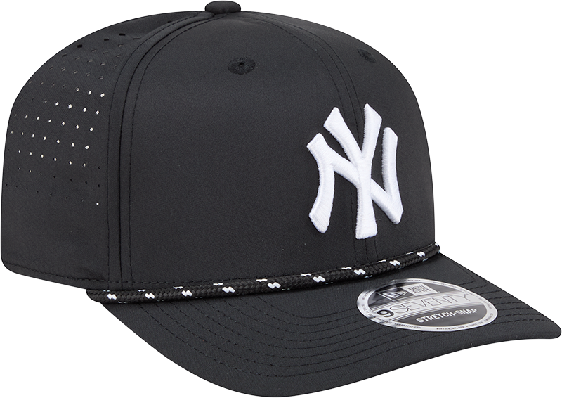 New York Yankees Black Sport Rope 9SEVENTY Stretch Snap Adjustable Hat