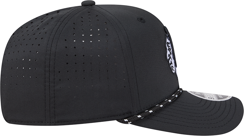 Chicago Blackhawks New Era Black Rope 9SEVENTY Stretch-Snap Adjustable Hat - Pro Jersey Sports