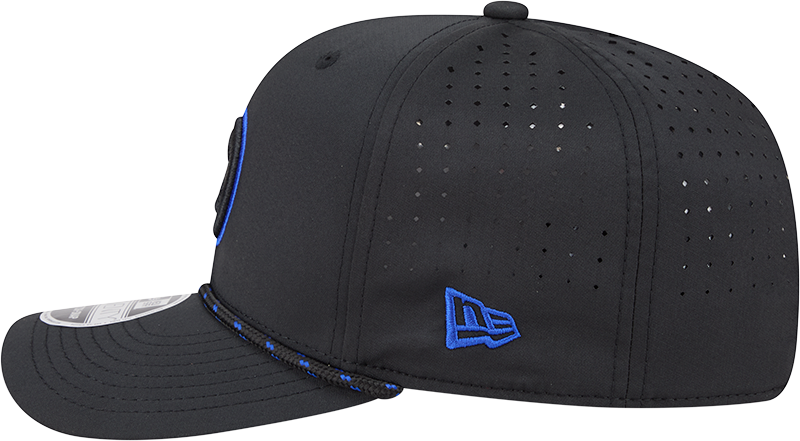 Chicago Cubs New Era Black Bullseye Sport Rope 9SEVENTY Stretch Snap Adjustable Hat