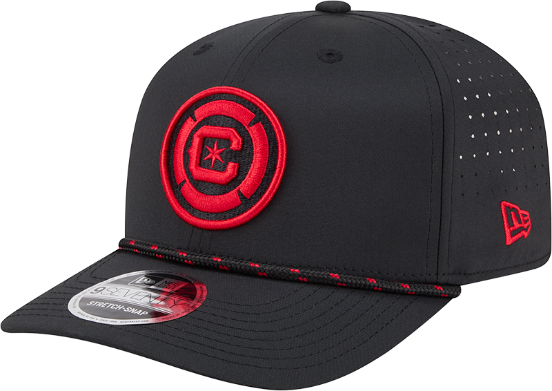 Chicago Fire New Era Black Sport Rope 9SEVENTY Stretch Snap Adjustable Hat