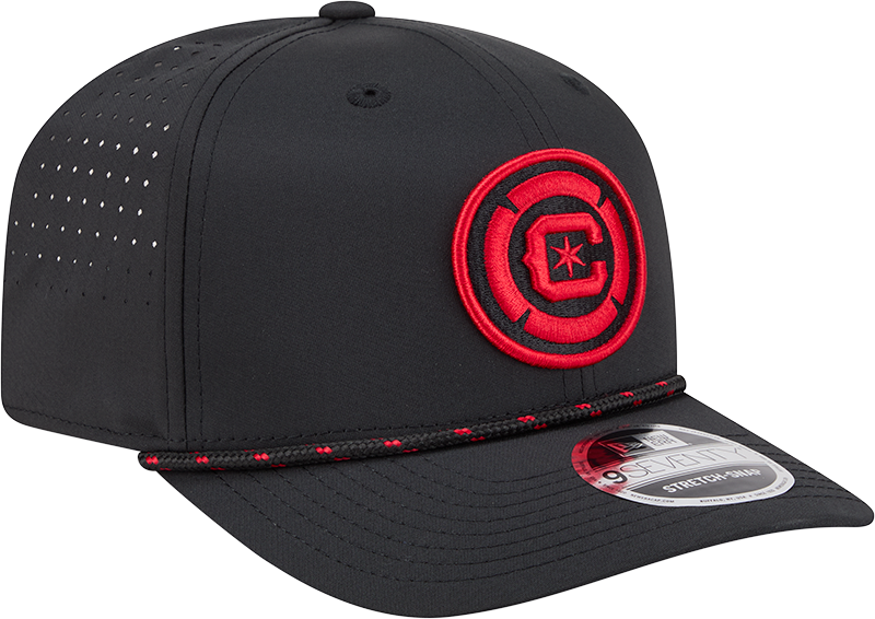 Chicago Fire New Era Black Sport Rope 9SEVENTY Stretch Snap Adjustable Hat