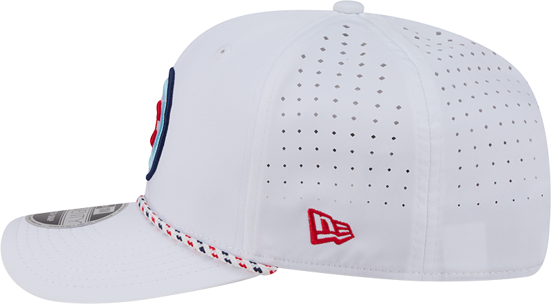Chicago Fire New Era White Sport Rope 9SEVENTY Stretch Snap Adjustable Hat