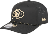 Colorado Buffaloes New Era Black Rope 9SEVENTY Stretch-Snap Adjustable Hat - Pro Jersey Sports
