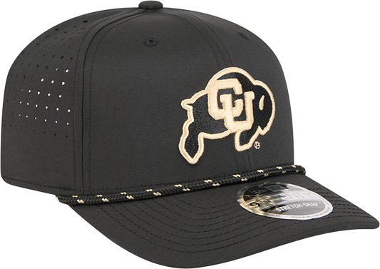 Colorado Buffaloes New Era Black Rope 9SEVENTY Stretch-Snap Adjustable Hat - Pro Jersey Sports