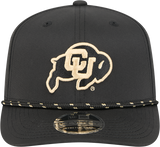 Colorado Buffaloes New Era Black Rope 9SEVENTY Stretch-Snap Adjustable Hat - Pro Jersey Sports
