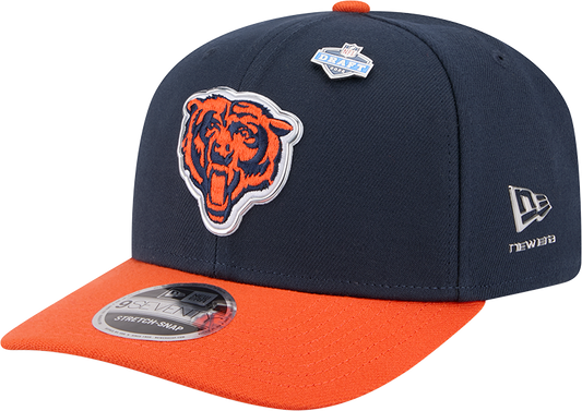Chicago Bears New Era Navy/Orange 2026 NFL Draft 9SEVENTY Snapback Adjustable Hat