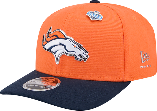 Denver Broncos New Era Orange/Navy 2026 NFL Draft 9SEVENTY Snapback Adjustable Hat
