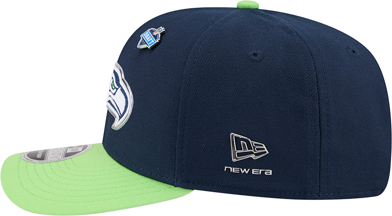 Seattle Seahawks New Era Navy/Green 2026 NFL Draft 9SEVENTY Snapback Adjustable Hat