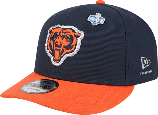 Chicago Bears New Era Navy 2026 NFL Draft 9FIFTY Snapback Adjustable Hat