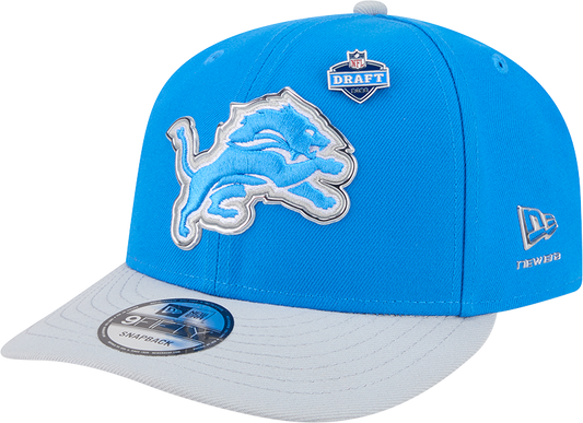 Detroit Lions New Era Blue 2026 NFL Draft 9FIFTY Snapback Adjustable Hat