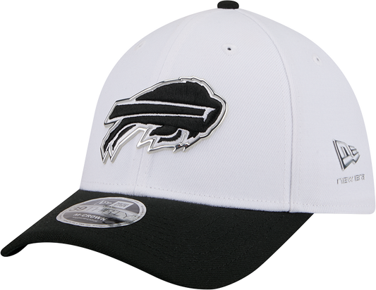 Buffalo Bills New Era White/Black 2026 NFL Draft 39THIRTY M-Crown Flex Hat