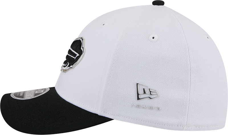 Buffalo Bills New Era White/Black 2026 NFL Draft 39THIRTY M-Crown Flex Hat