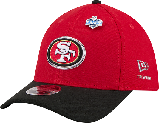 San Francisco 49ers New Era Red/Black 2026 NFL Draft 39THIRTY M-Crown Flex Hat