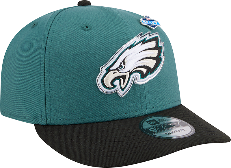 Philadelphia Eagles New Era Green 2026 NFL Draft 9FIFTY Snapback Adjustable Hat