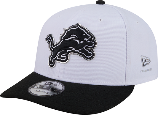 Detroit Lions New Era White/Black 2026 NFL Draft 9FIFTY Snapback Adjustable Hat