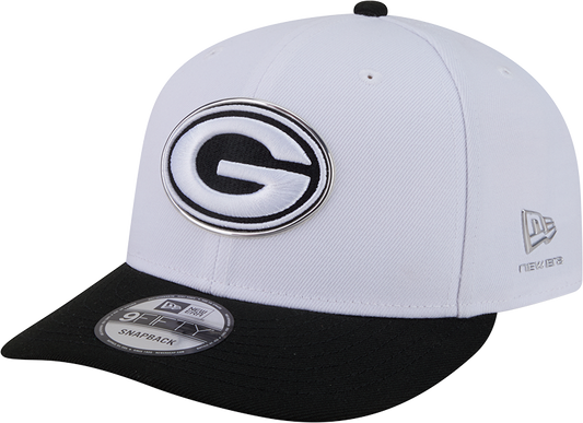 Green Bay Packers New Era White/Black 2026 NFL Draft 9FIFTY Snapback Adjustable Hat