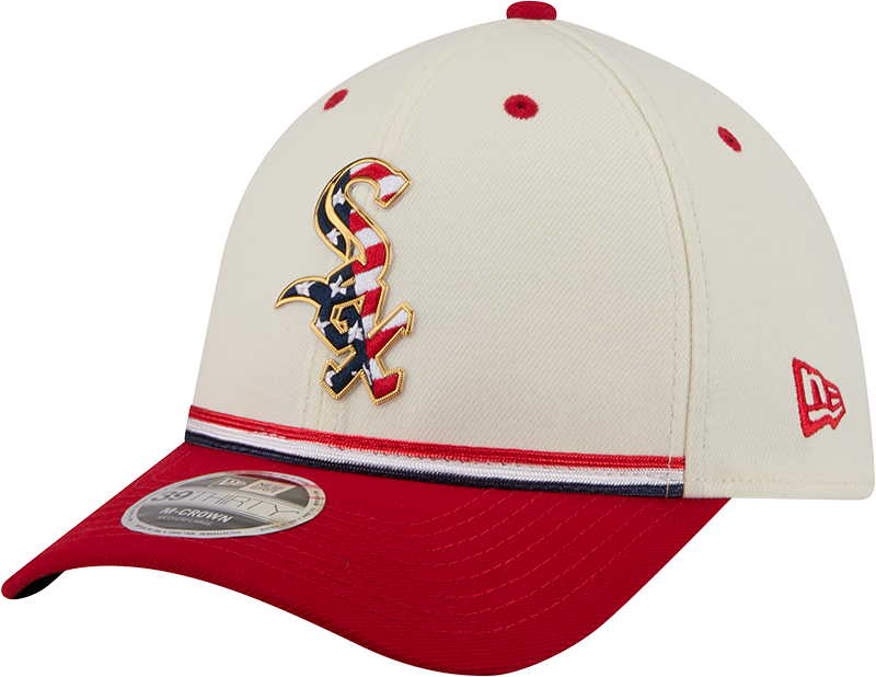 Chicago White Sox New Era 250th Independence Day 39Thirty M-Crown Flex Fit Hat