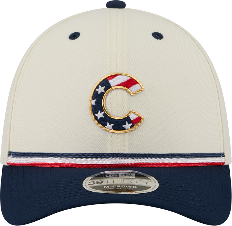 Chicago Cubs New Era 250th Independence Day 39Thirty M-Crown Flex Fit Hat