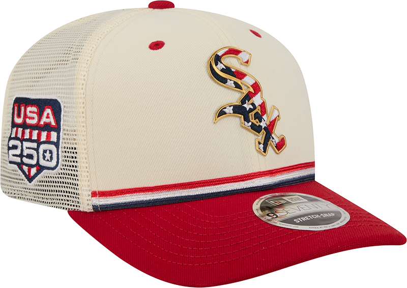 Chicago White Sox New Era 250th Independence Day 2 Tone Ivory/Red 9SEVENTY Trucker Hat