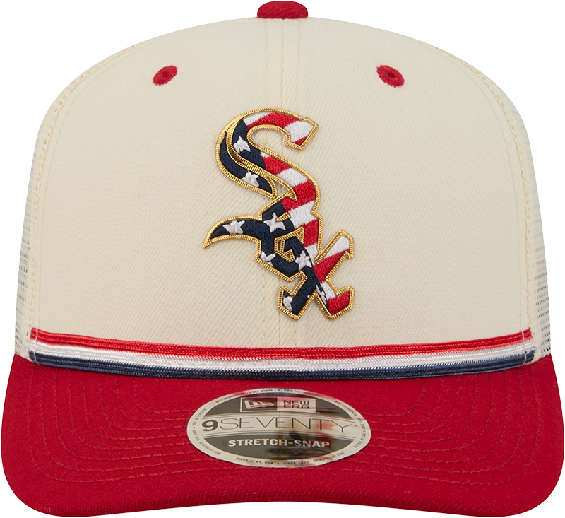 Chicago White Sox New Era 250th Independence Day 2 Tone Ivory/Red 9SEVENTY Trucker Hat