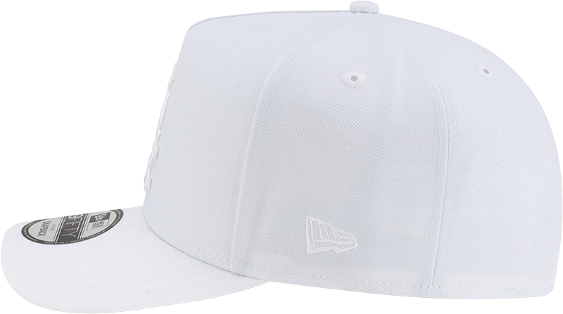 Chicago White Sox New Era White Team Logo A-Frame 9FIFTY Snapback Hat