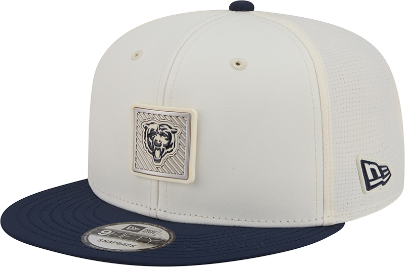 Men's Chicago Bears New Era Cream/Navy 2026 NFL Training Camp 9FIFTY Snapback Hat