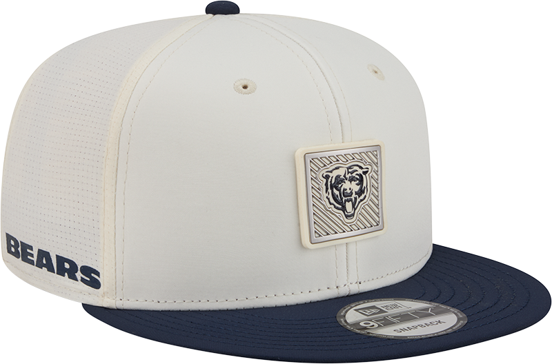 Men's Chicago Bears New Era Cream/Navy 2026 NFL Training Camp 9FIFTY Snapback Hat