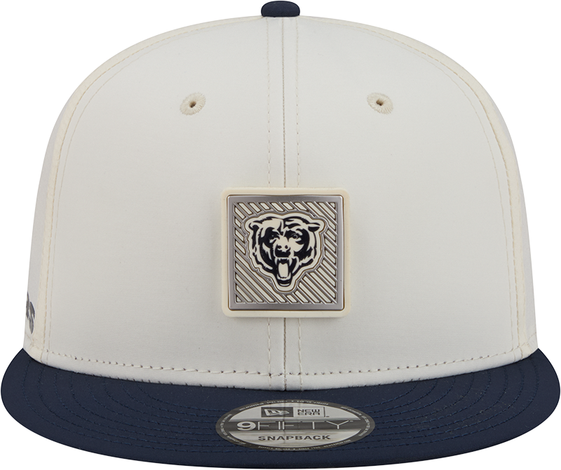 Men's Chicago Bears New Era Cream/Navy 2026 NFL Training Camp 9FIFTY Snapback Hat