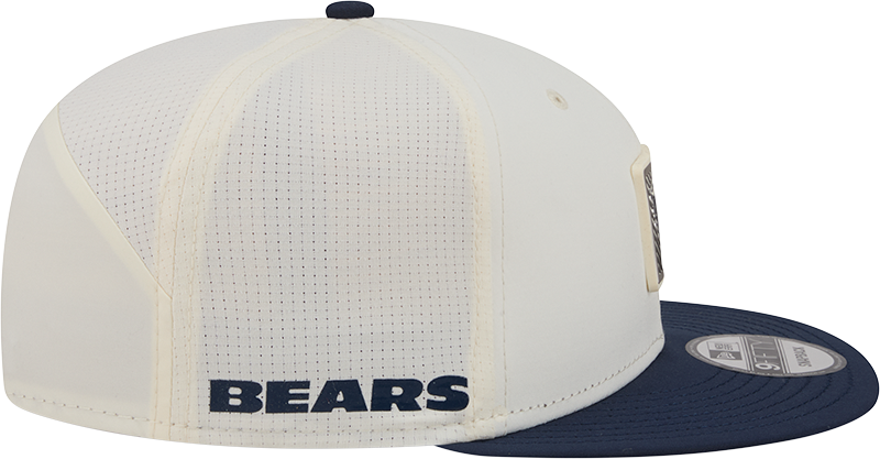 Men's Chicago Bears New Era Cream/Navy 2026 NFL Training Camp 9FIFTY Snapback Hat