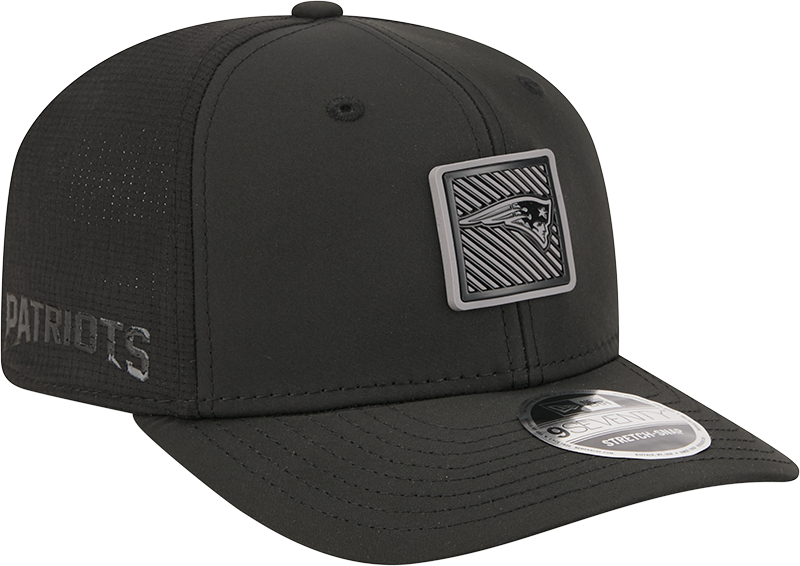 Men's New England Patriots New Era Black 2026 NFL Training Camp 9SEVENTY Adjustable Hat
