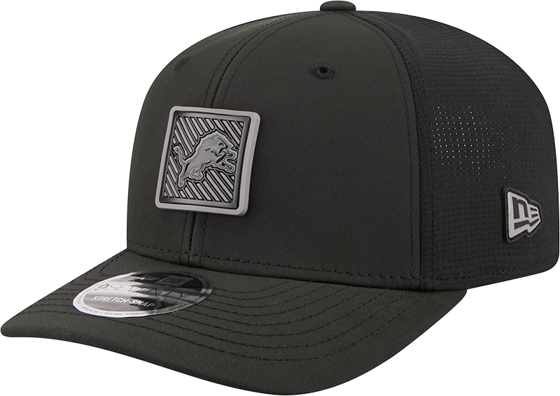 Men's Detroit Lions New Era Black 2026 NFL Training Camp 9SEVENTY Adjustable Hat