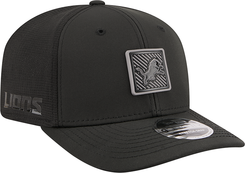 Men's Detroit Lions New Era Black 2026 NFL Training Camp 9SEVENTY Adjustable Hat