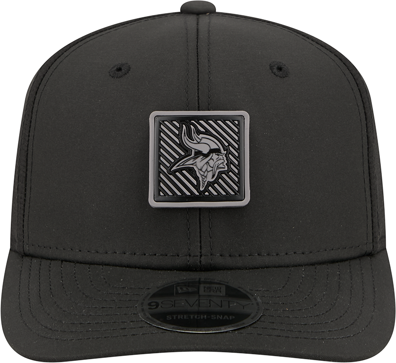 Men's Minnesota Vikings New Era Black 2026 NFL Training Camp 9SEVENTY Adjustable Hat