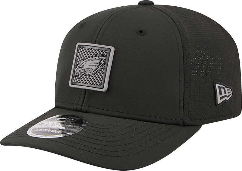Men's Philadelphia Eagles New Era Black 2026 NFL Training Camp 9SEVENTY Adjustable Hat
