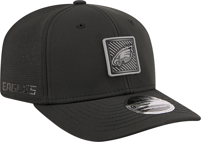 Men's Philadelphia Eagles New Era Black 2026 NFL Training Camp 9SEVENTY Adjustable Hat