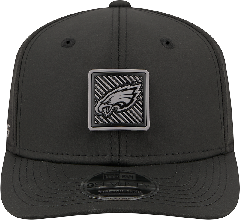 Men's Philadelphia Eagles New Era Black 2026 NFL Training Camp 9SEVENTY Adjustable Hat