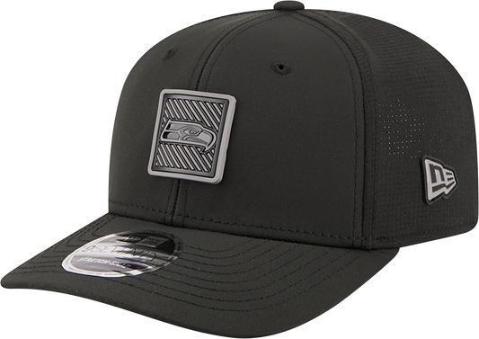 Men's Seattle Seahawks New Era Black 2026 NFL Training Camp 9SEVENTY Adjustable Hat
